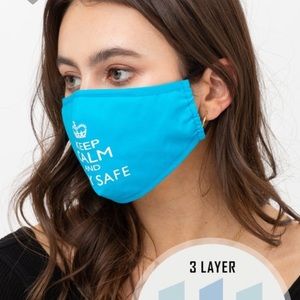 (3pc) Cotton Adjustable Washable Masks w/2 Filters